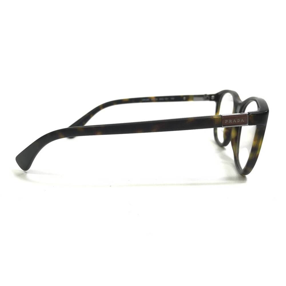 NEW PRADA women's vpr29s square eyeglasses in matte tortoise - Picture 3 of 4
